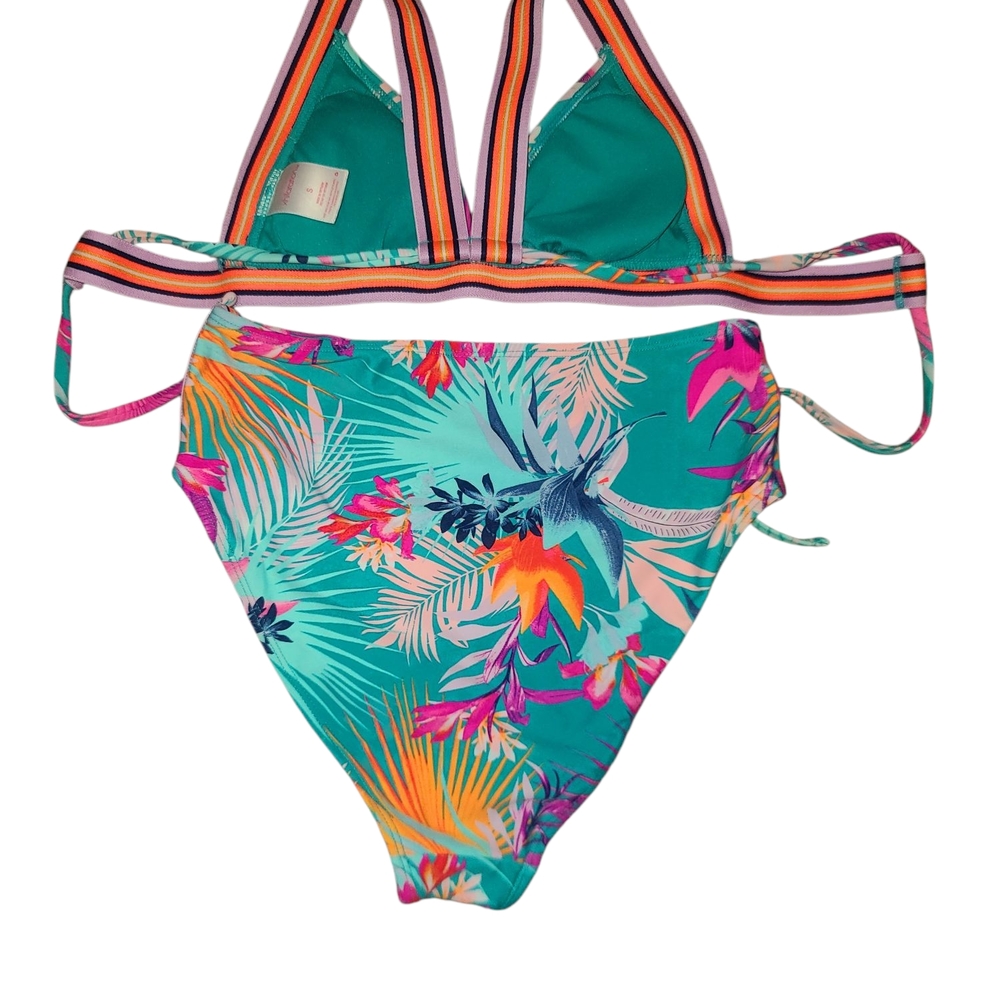Tropical Print Bikini Set - Picture 2 of 6